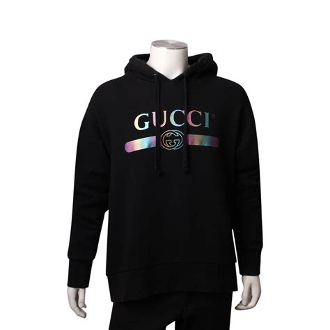 gucci sweatshirt logo|gucci oversized logo hoodie.